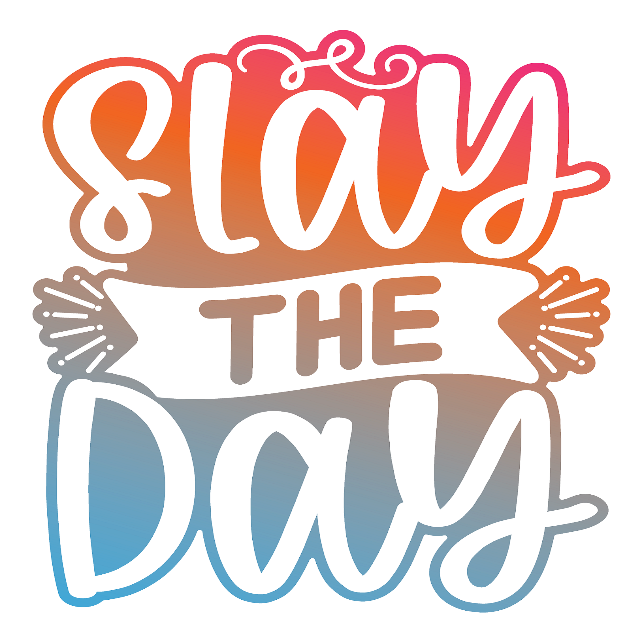 Inspirational Quote Slay The Day Motivational Sticker Vinyl Decal Motivation Stickers- 5" Vinyl Sticker Waterproof