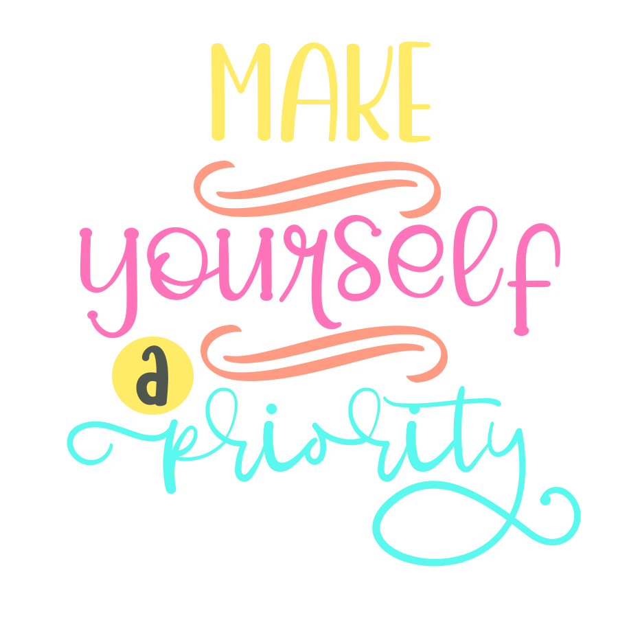 Inspirational Quote Make Yourself A Priority Motivational Sticker Vinyl Decal Motivation Stickers- 5" Vinyl Sticker Waterproof