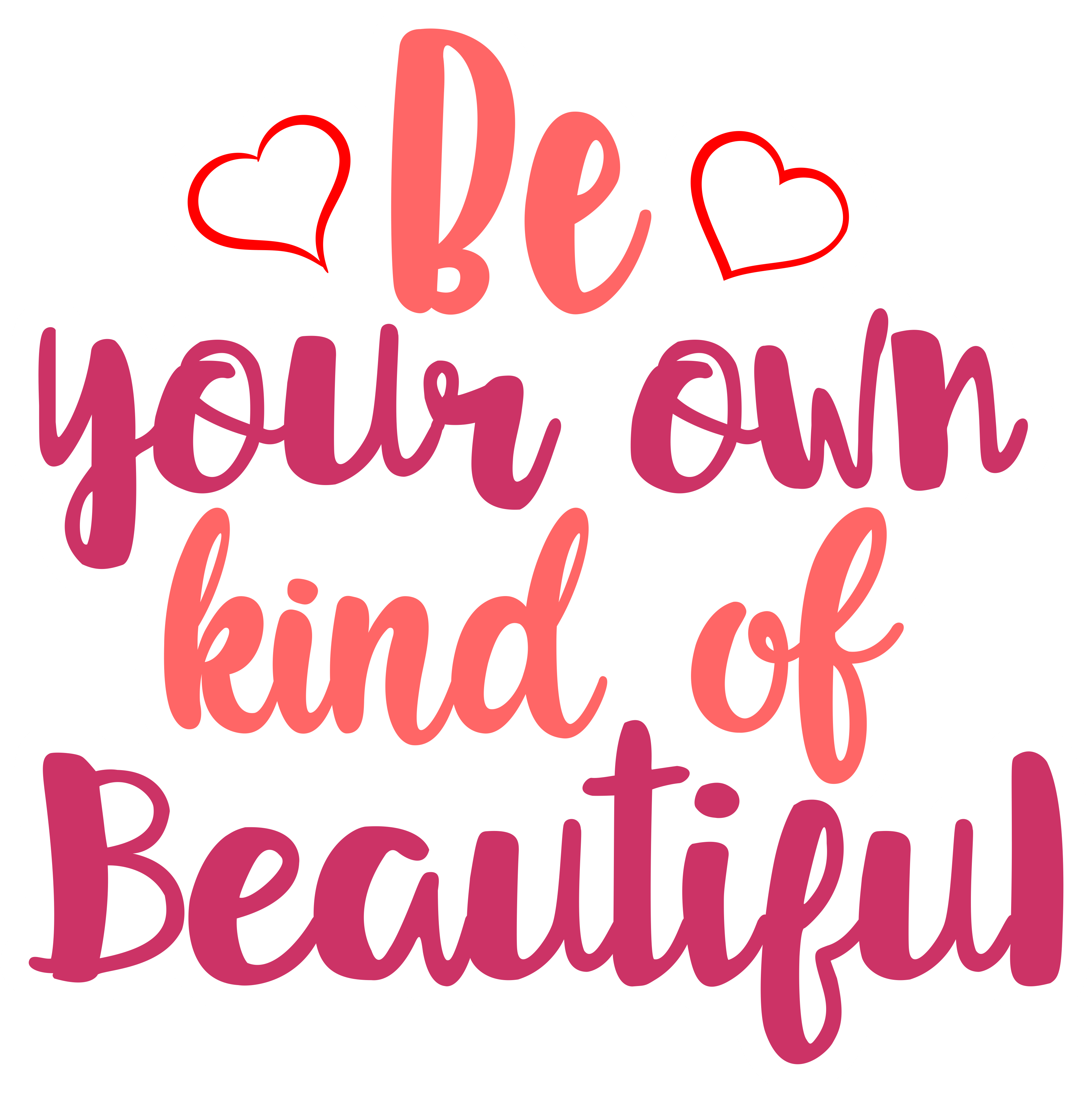 Inspirational Quote Be Your Own Kind of Beautiful Motivational Sticker Vinyl Decal Motivation Stickers- 5" Vinyl Sticker Waterproof