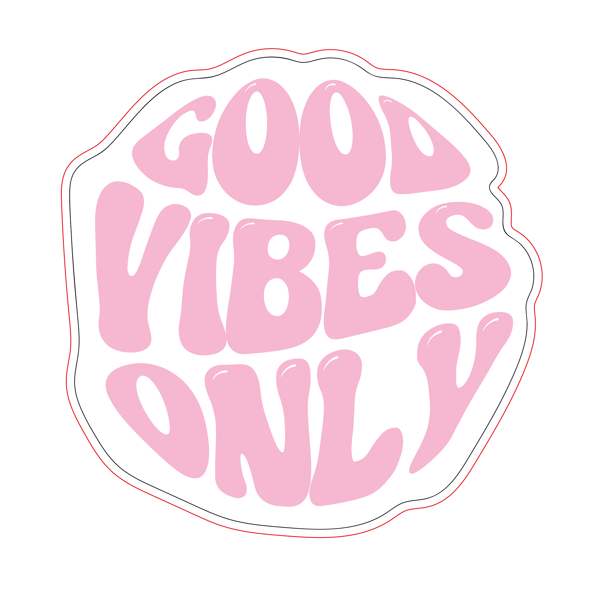 Inspirational Quote Good Vibes Only Motivational Sticker Vinyl Decal Motivation Stickers- 5" Vinyl Sticker Waterproof