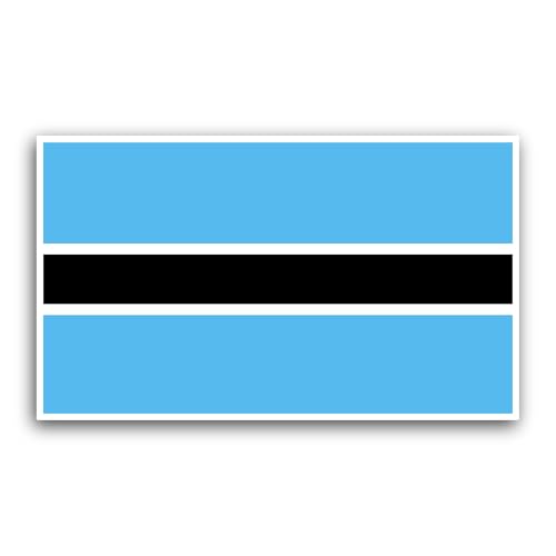 2 (Pieces) 3" and 5" Botswana Flag Sticker, Waterproof Vinyl Decals for Many Purpose Like Cars, Truc
