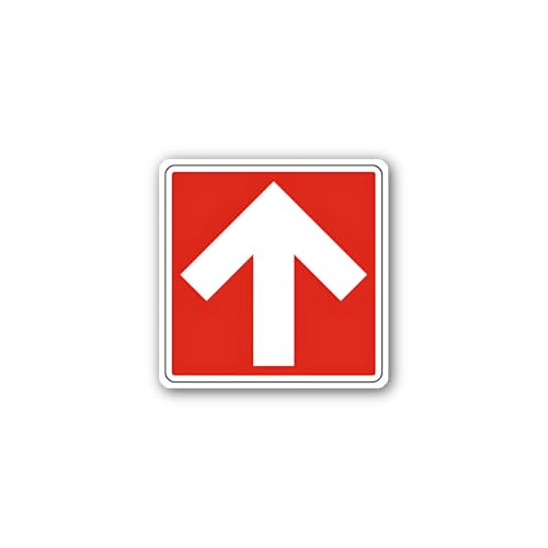 2 (Pieces) 3" and 5" Right Arrow Icon Sticker, Waterproof Vinyl Decals for Many Purpose Like Cars, T