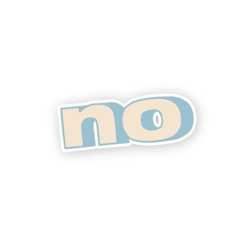 2 (Pieces) 3" and 5" NO Symbol Sticker, Waterproof Vinyl Decals for Many Purpose Like Cars, Trucks,