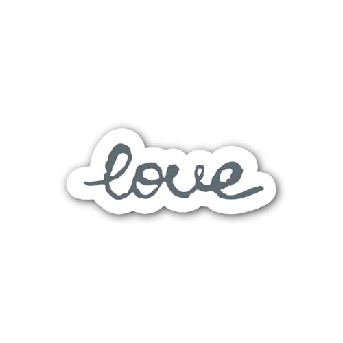 2 (Pieces) 3" and 5" L0ve Sign Sticker, Waterproof Vinyl Decals for Many Purpose Like Cars, Trucks,