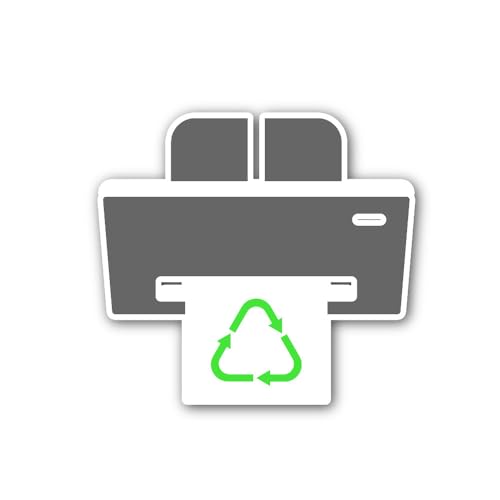 2 (Pieces) 3" and 5" eco-Friendly Printer Sign Sticker, Waterproof Vinyl Decals for Many Purpose Lik