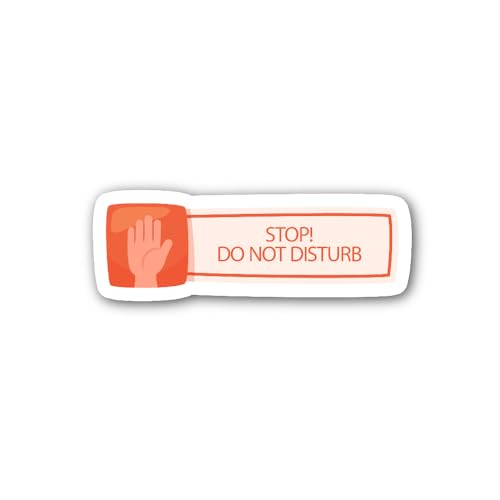 2 (Pieces) 3" and 5" Interruption Blocked Sticker, Waterproof Vinyl Decals for Many Purpose Like Car