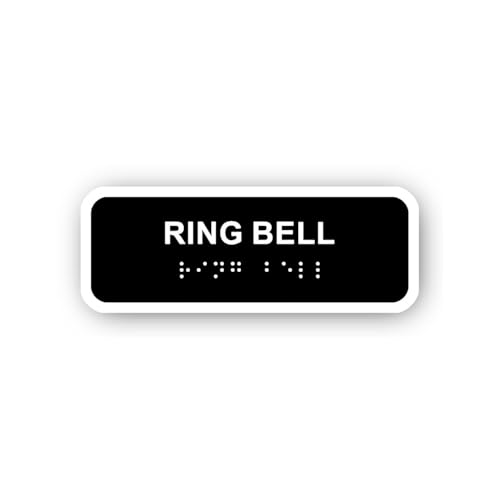 2 (Pieces) 3" and 5" Ring Bell Sign Sticker, Waterproof Vinyl Decals for Many Purpose Like Cars, Tru