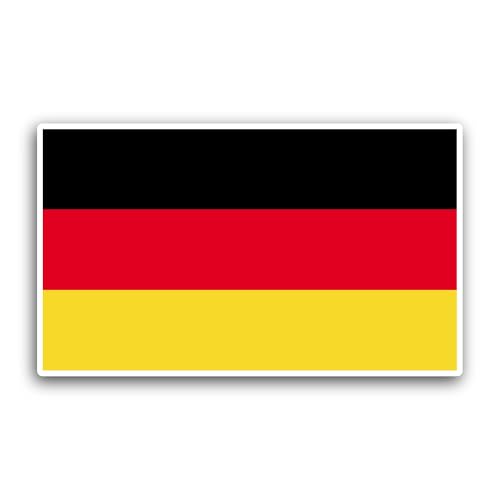 2 (Pieces) 3" and 5" Germany Flag Sticker, Waterproof Vinyl Decals for Many Purpose Like Cars, Truck