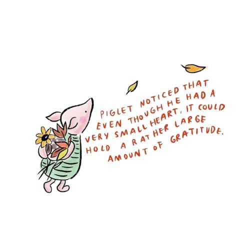 Piglet Noticed That Even Though he had a Very Small Heart Sticker - 5" Vinyl Sticker Waterproof Viny