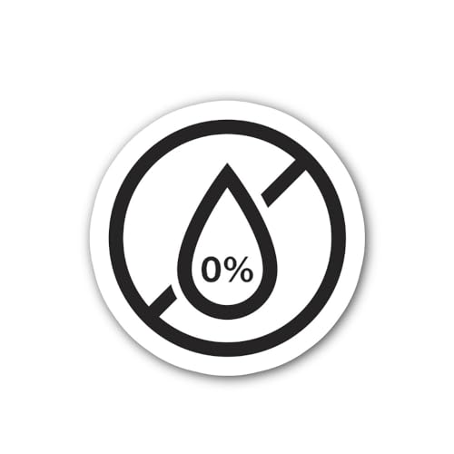 2 (Pieces) 3" and 5" Water Drop icon Sticker, Waterproof Vinyl Decals for Many Purpose Like Cars, Tr