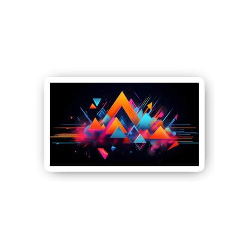 2 (Pieces) 3" and 5" Powerful Mixed Martial Artist Sticker, Waterproof Vinyl Decals for Many Purpose