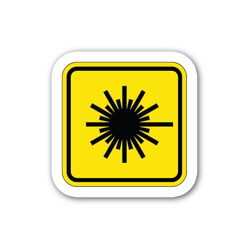 2 (Pieces) 3" and 5" Laser Beam Symbol Sticker, Waterproof Vinyl Decals for Many Purpose Like Cars,