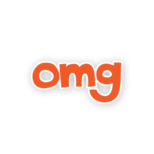 2 (Pieces) 3" and 5" OMG Symbol Sticker, Waterproof Vinyl Decals for Many Purpose Like Cars, Trucks,