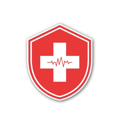 2 (Pieces) 3" and 5" Health and Medical Care icon Sticker, Waterproof Vinyl Decals for Many Purpose