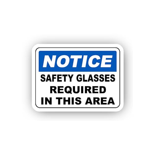 2 (Pieces) 3" and 5" Standard Eye Protection Zone Sticker, Waterproof Vinyl Decals for Many Purpose