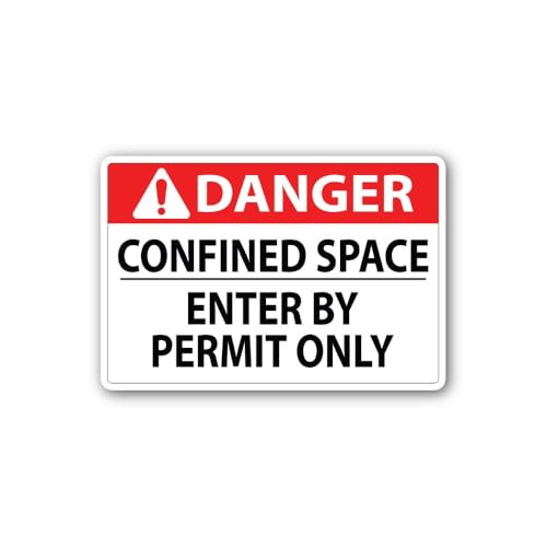 2 (Pieces) 3" and 5" Permit Only Entry Sticker, Waterproof Vinyl Decals for Many Purpose Like Cars,