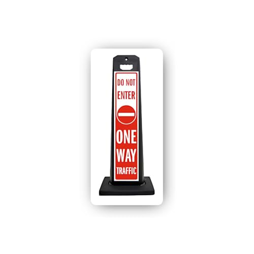 2 (Pieces) 3" and 5" Do Not Enter One Way Traffic Stand Sticker, Waterproof Vinyl Decals for Many Pu