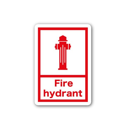 2 (Pieces) 3" and 5" Fire Safety Asset Sticker, Waterproof Vinyl Decals for Many Purpose Like Cars,