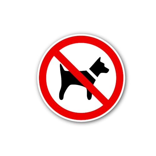 2 (Pieces) 3" and 5" Keep Dogs Out Zone Sticker, Waterproof Vinyl Decals for Many Purpose Like Cars,