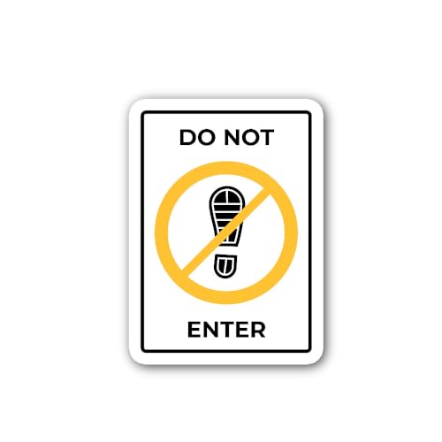 2 (Pieces) 3" and 5" Access Restricted Area Signage Sticker, Waterproof Vinyl Decals for Many Purpos