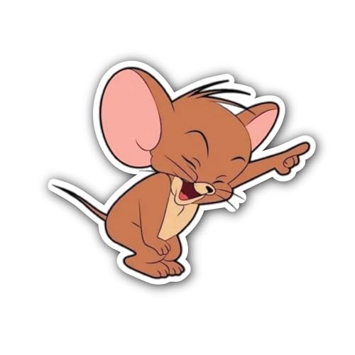 2 (Pieces) 3" and 5" Funny Rat Sticker, Waterproof Vinyl Decals for Many Purpose Like Cars, Trucks,