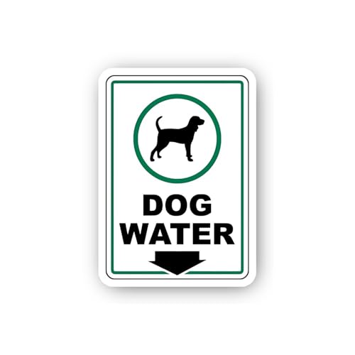 2 (Pieces) 3" and 5" Dog Water Station Sticker, Waterproof Vinyl Decals for Many Purpose Like Cars,