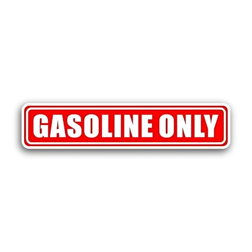 2 (Pieces) 3" and 5" Gasoline Only Sticker, Waterproof Vinyl Decals for Many Purpose Like Cars, Truc