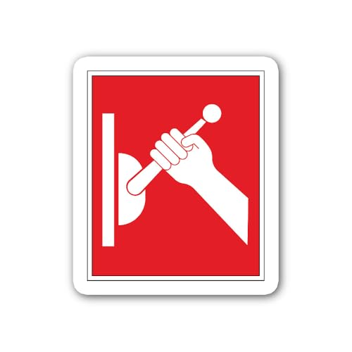 2 (Pieces) 3" and 5" Emergency Shut Down Sticker, Waterproof Vinyl Decals for Many Purpose Like Cars