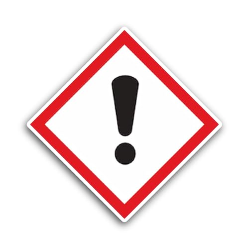 2 (Pieces) 3" and 5" Warning Sign Symbol Sticker, Waterproof Vinyl Decals for Many Purpose Like Cars