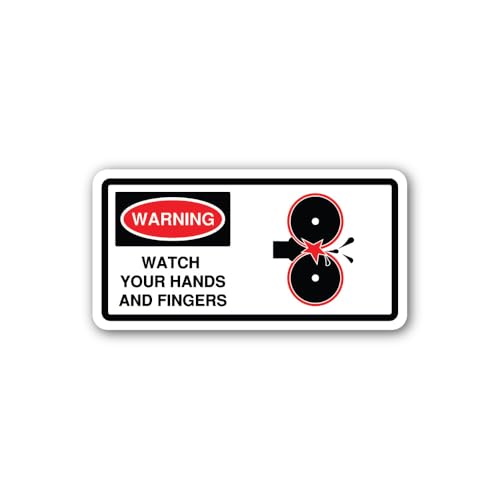 2 (Pieces) 3" and 5" Rollers Warning Sticker, Waterproof Vinyl Decals for Many Purpose Like Cars, Tr