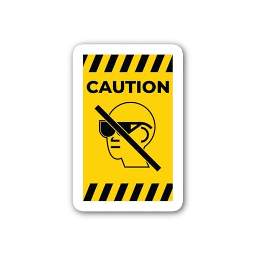 2 (Pieces) 3" and 5" warn Emergency Responders and Visitors of Potential Hazards in The Space Sticke