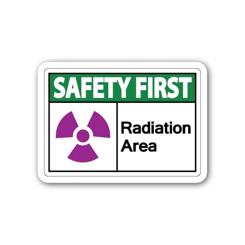 2 (Pieces) 3" and 5" Green Colour Safety First Sign Sticker, Waterproof Vinyl Decals for Many Purpos