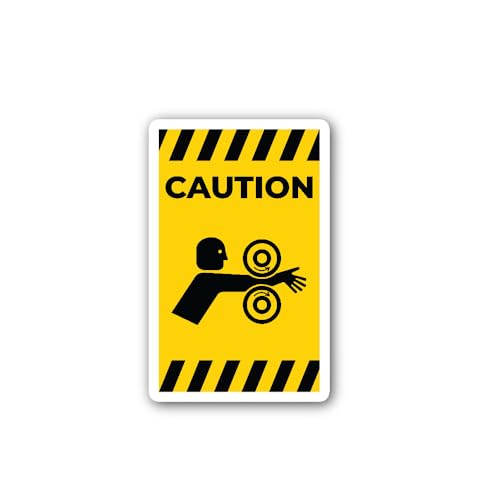 2 (Pieces) 3" and 5" Arm entangle Rollers Right Symbol Sign Sticker, Waterproof Vinyl Decals for Man