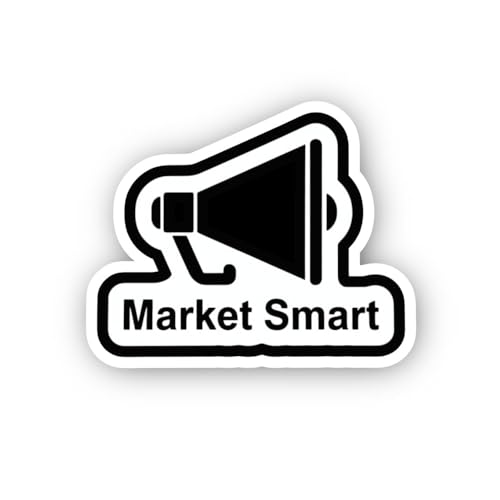 2 (Pieces) 3" and 5" Megaphone Announcement Icon Sticker, Waterproof Vinyl Decals for Many Purpose L