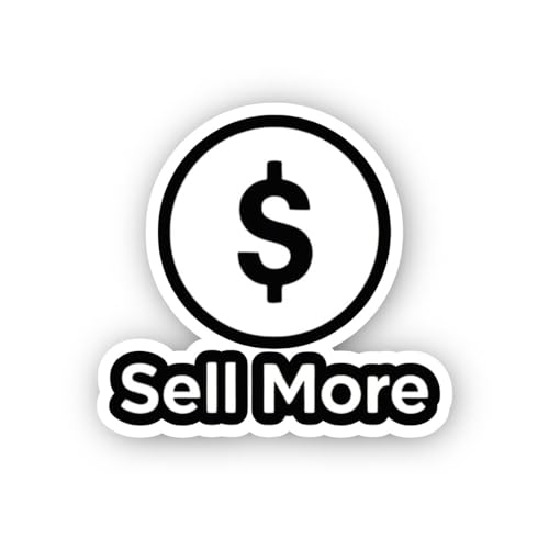 2 (Pieces) 3" and 5" Dollar Sign Sales Sticker, Waterproof Vinyl Decals for Many Purpose Like Cars,