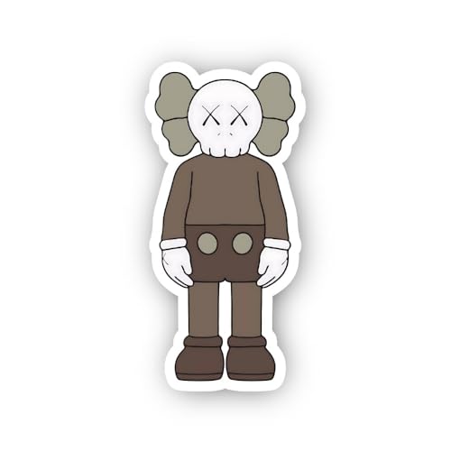 2 (Pieces) 3" and 5" Exploding Bomb Face Cartoon Sticker, Waterproof Vinyl Decals for Many Purpose L
