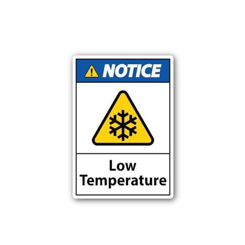2 (Pieces) 3" and 5" Low Temperature Sticker, Waterproof Vinyl Decals for Many Purpose Like Cars, Tr