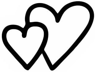 Inspirational Quote Two Hearts icon Motivational Sticker Vinyl Decal Motivation Stickers- 5" Vinyl Sticker Waterproof
