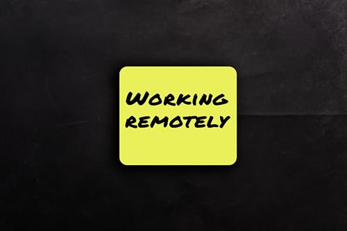 Working remotely The Concept of Employees Sticker - Vinyl Decal Motivation Stickers - 5" Vinyl Stick