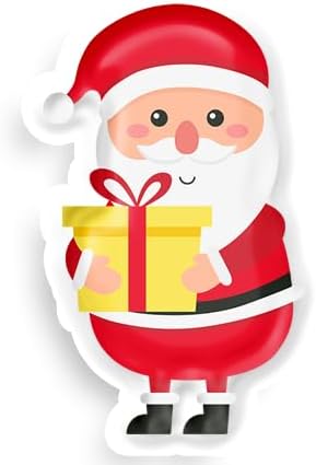 Inspirational Quote Santa Holding A Gift Motivational Sticker Vinyl Decal Motivation Stickers- 5" Vinyl Sticker Waterproof