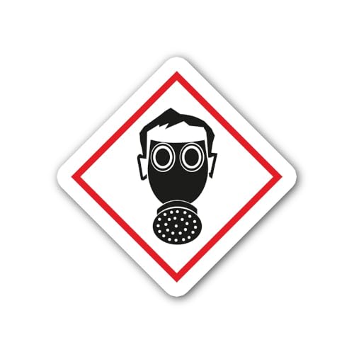 2 (Pieces) 3" and 5" Wear dust mask Sticker, Waterproof Vinyl Decals for Many Purpose Like Cars, Tru