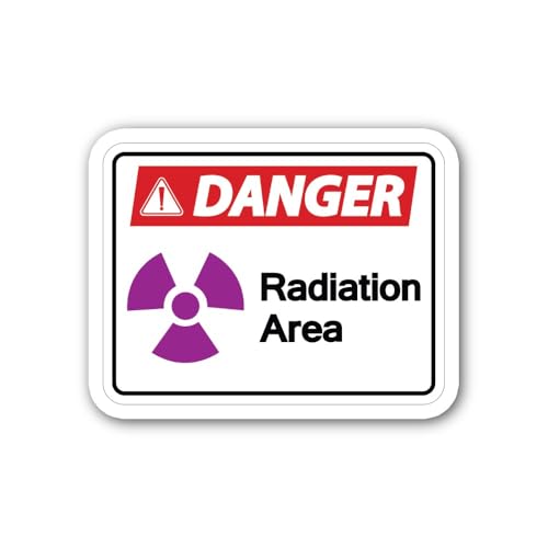 2 (Pieces) 3" and 5" Safety Instructions Rectangle Sign Sticker, Waterproof Vinyl Decals for Many Pu
