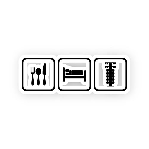 2 (Pieces) 3" and 5" Eat Sleep Drag Race Icons Sticker, Waterproof Vinyl Decals for Many Purpose Lik
