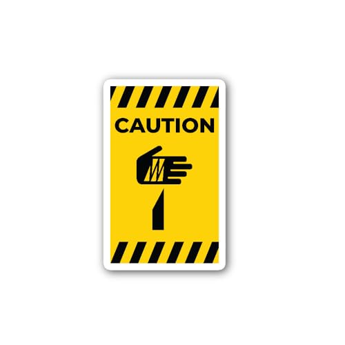2 (Pieces) 3" and 5" Sharp Point Symbol Sign Sticker, Waterproof Vinyl Decals for Many Purpose Like