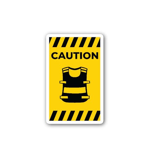 2 (Pieces) 3" and 5" Symbol wear Vest Sticker, Waterproof Vinyl Decals for Many Purpose Like Cars, T