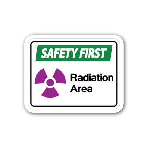 2 (Pieces) 3" and 5" Safety First Sign Sticker, Waterproof Vinyl Decals for Many Purpose Like Cars,