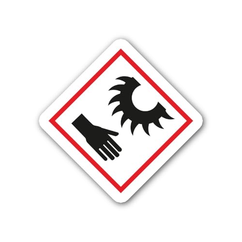 2 (Pieces) 3" and 5" GHS03 Oxidizing Sticker, Waterproof Vinyl Decals for Many Purpose Like Cars, Tr