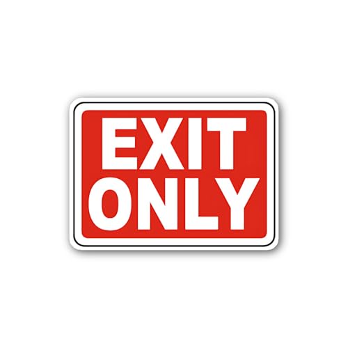 2 (Pieces) 3" and 5" Designated Exit Point Sticker, Waterproof Vinyl Decals for Many Purpose Like Ca