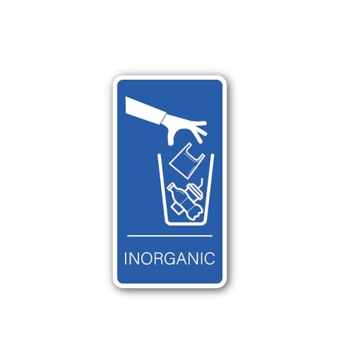 2 (Pieces) 3" and 5" INORGANIC Sticker, Waterproof Vinyl Decals for Many Purpose Like Cars, Trucks,
