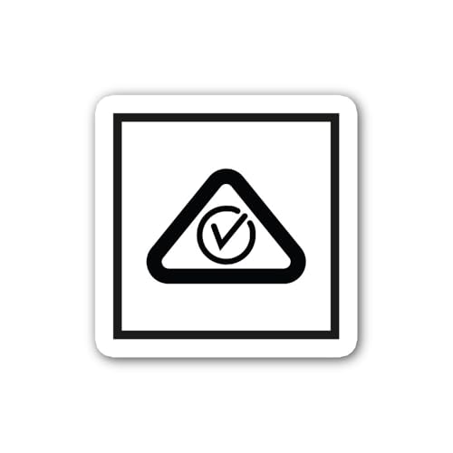 2 (Pieces) 3" and 5" Regulatory Compliance Mark Sticker Sticker, Waterproof Vinyl Decals for Many Pu